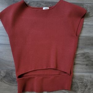 Cut-Out Knit Top